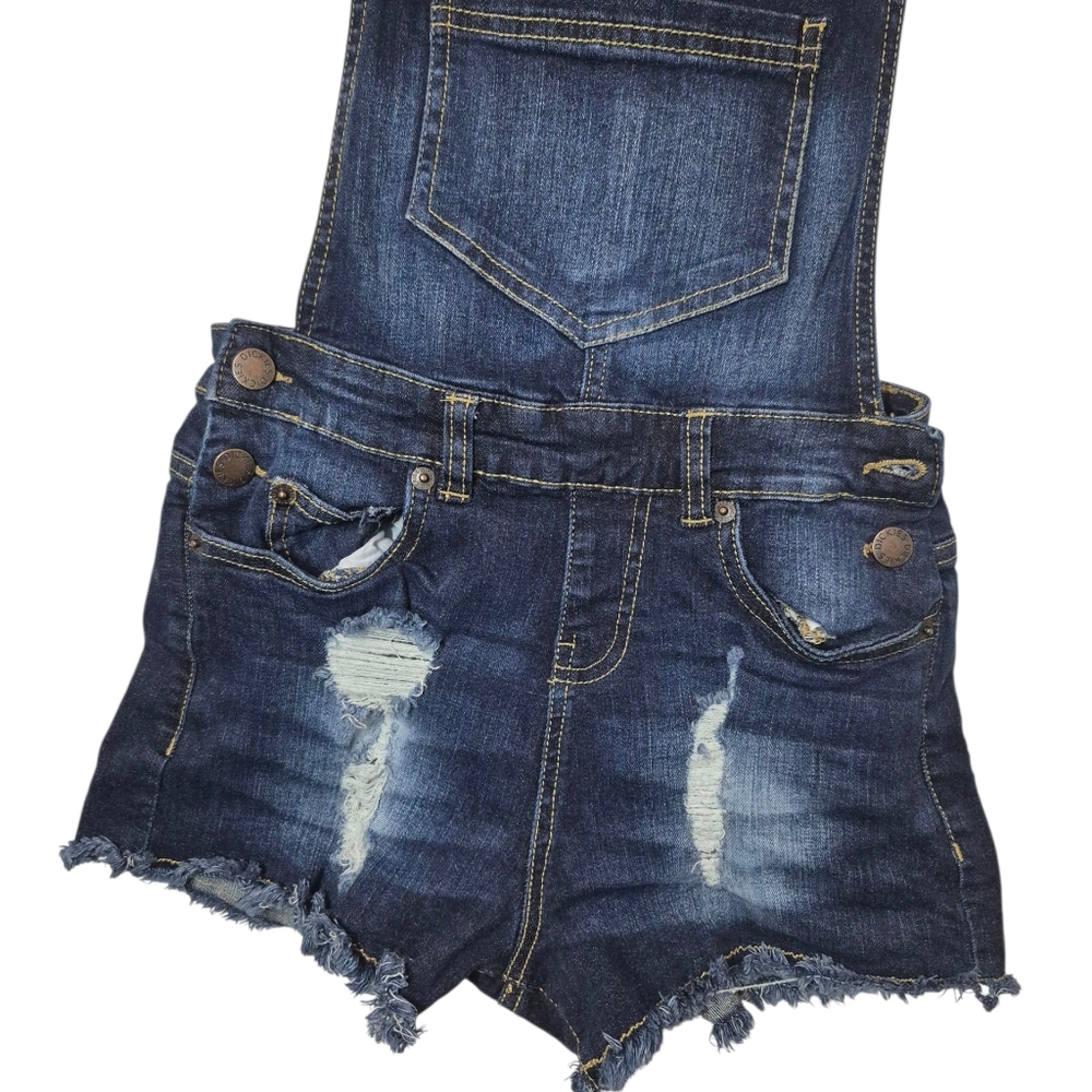 Dark Blue Dickies Denim Short Overalls NWOT - Picture 5 of 8
